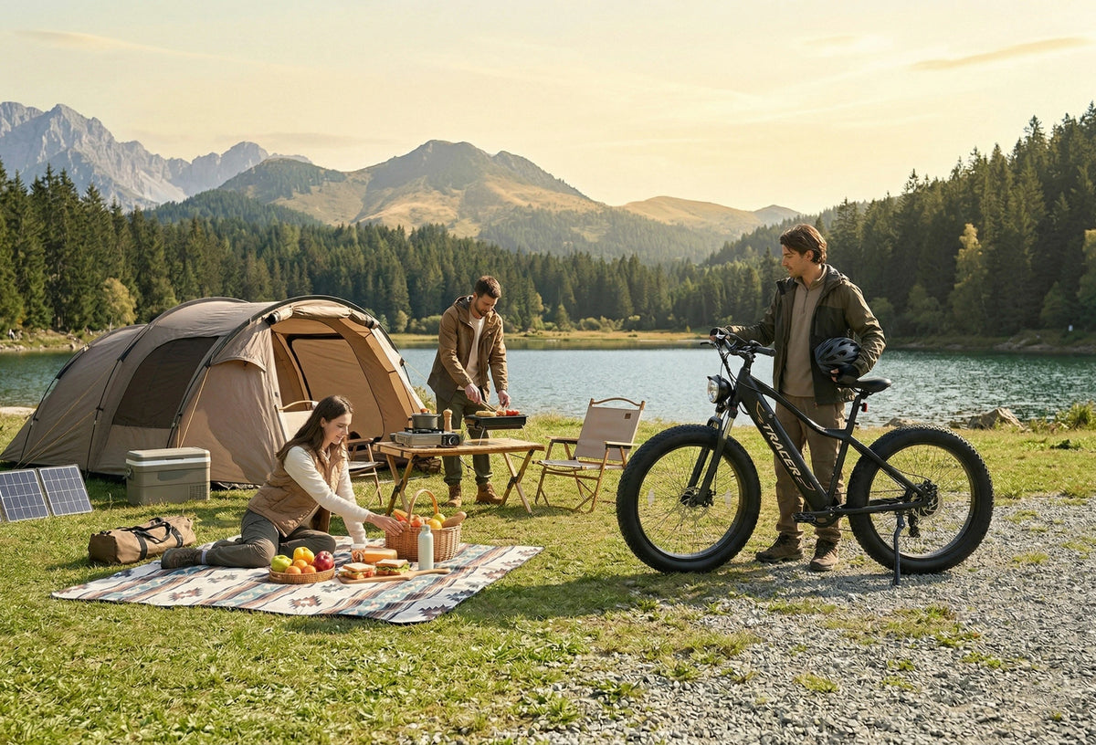 Electric cruiser bike with fat tires