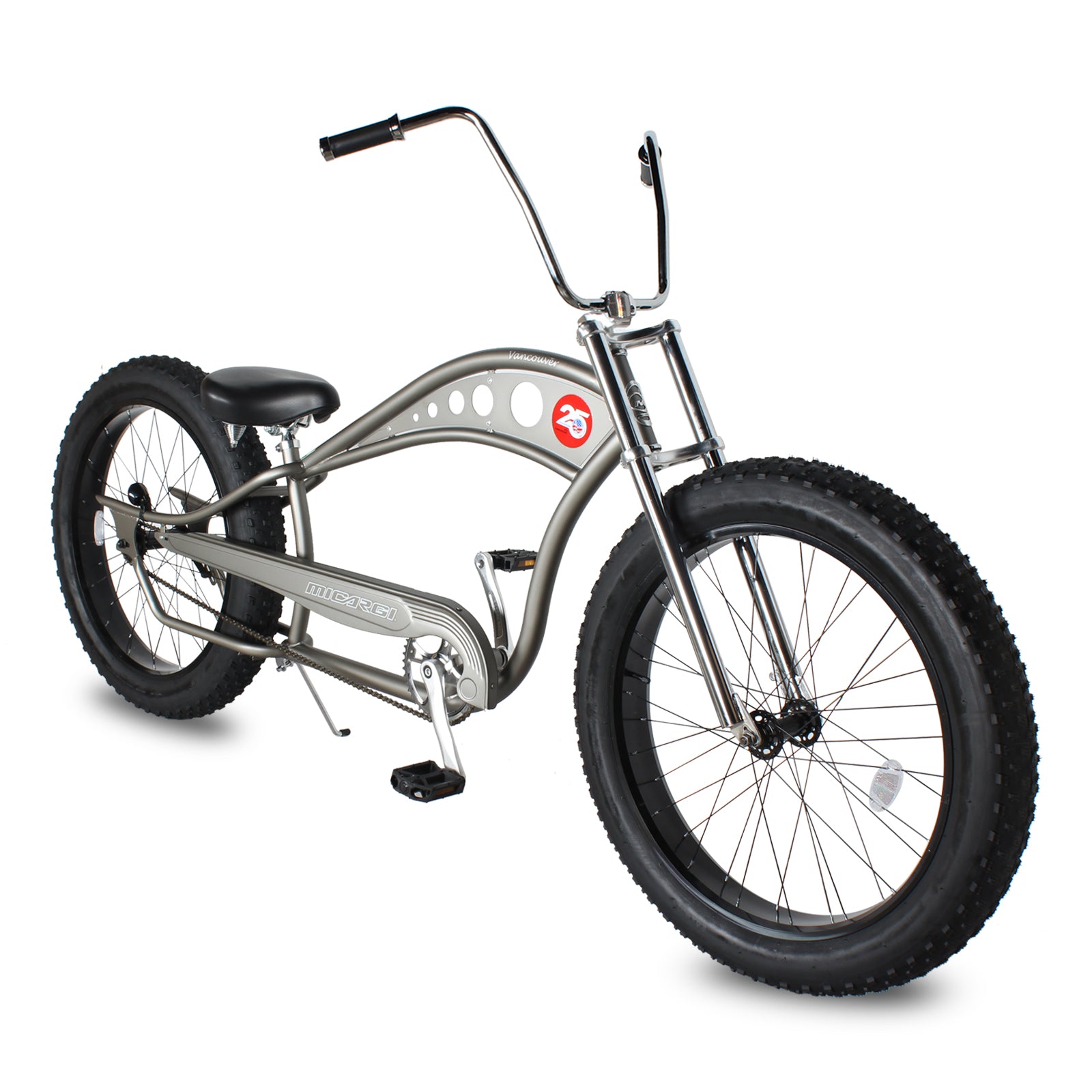 SHOOK DESIGN SPEED PAC グレー 美品　バイク 自転車 Micargi Vancouver 26