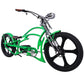 side view of Tracer Raptor Stretch Cruiser Chopper Ebike fat tire dual spring fork