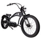 side view of Micargi Cyclone 500W Electric Beach Cruiser bike disc brake in matte black