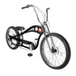 Side view of Micargi Vancouver 26" Chopper Cruiser Bike triple tree fork fat tire