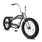 Close up of Micargi Vancouver 26" Chopper Cruiser Bike high rise handlebar fat tire