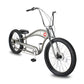 Side view of Micargi Vancouver 26" Chopper Cruiser Bike high-rise handlebar 7-speed disc brake