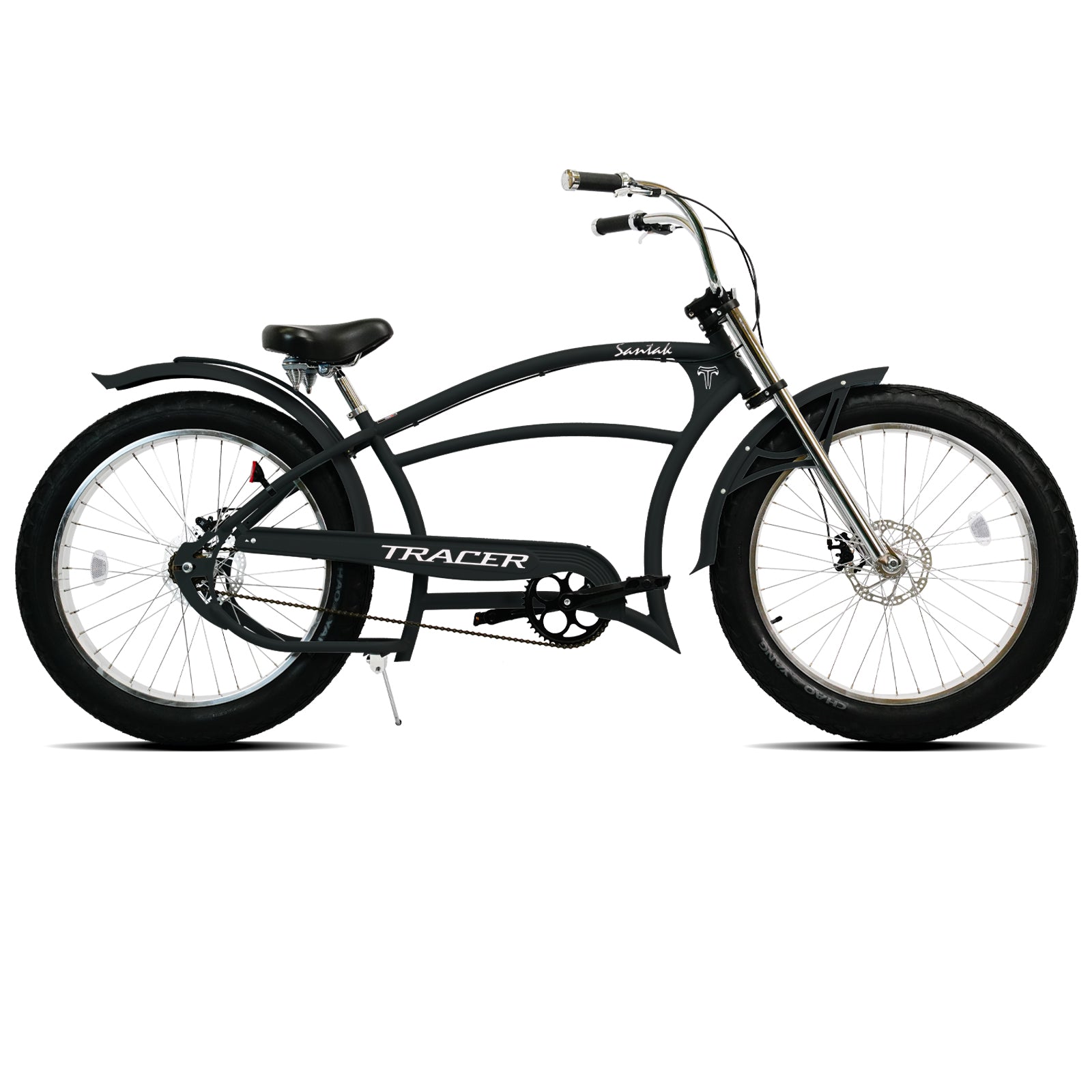 Santak GT 26-inch fat tire chopper cruiser bike