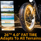 Tracer Tacoma Mountain E-bike Fat Tire 26 inch Snow City Beach Sand Riding Disc Brake Fat Knobby Tire