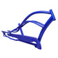 Side View of Micargi MUSTANG-GT 26" Stretch Cruiser Steel Frame Chain Guard included Blue