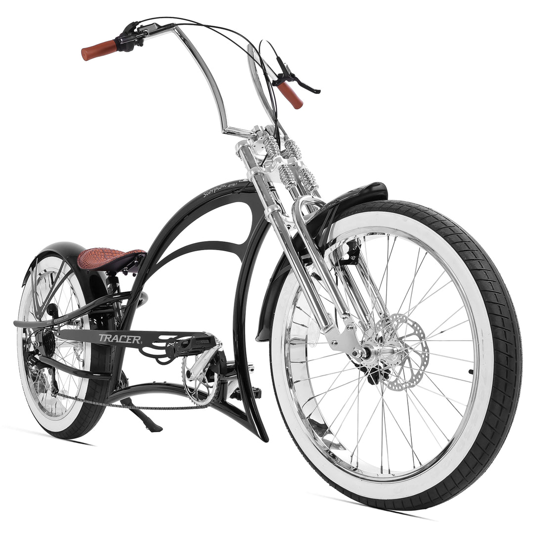 Scorpion GTS 7Speed Stretch Chopper Cruiser Bike