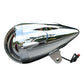 Side View of Micargi Bicycle Retro Chrome HeadLight 12V-48V 10W for E-bike