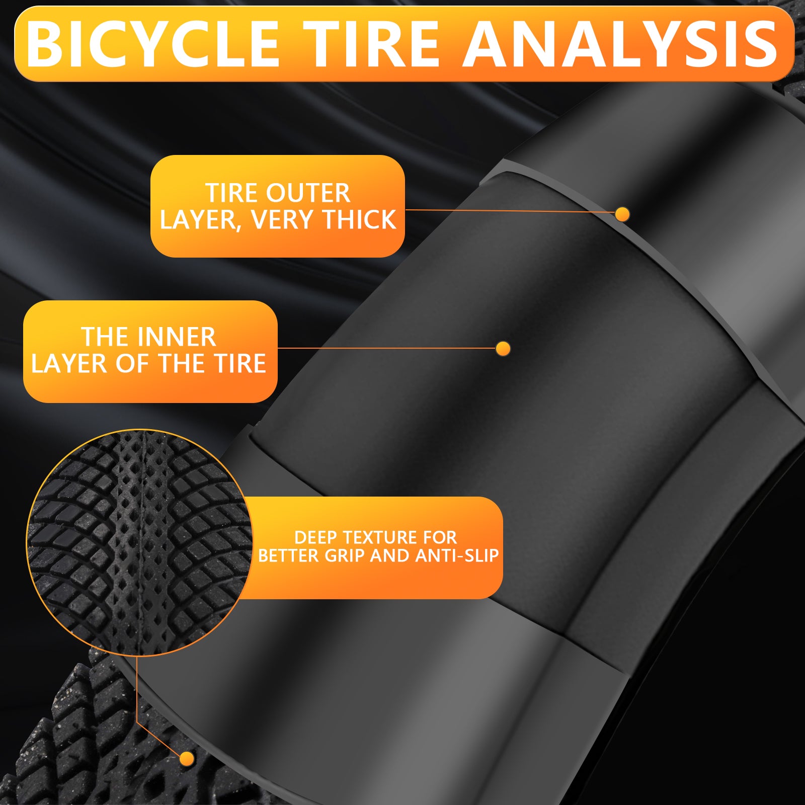 Micargi TR-WD-W1111 26x3.0 inches White Wall Tire