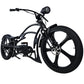 side view of Tracer Raptor Stretch Cruiser Chopper Ebike fat tire 26inch 