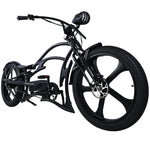 side view of Tracer Raptor Stretch Cruiser Chopper Ebike fat tire 26inch 