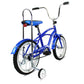 side view of Micargi Taylor kid bike with training wheel coaster brake