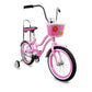 side view of Micargi Taylor kid bike with training wheels basket 16inch