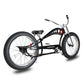Side view of Micargi Vancouver 26" Chopper Cruiser Bike with oversized frame