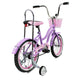 side view of Micargi Taylor kid bike with training wheel fenders