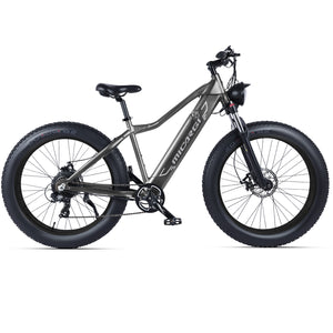 Micargi Steed Electric Mountain Bicycle in grey fat tire