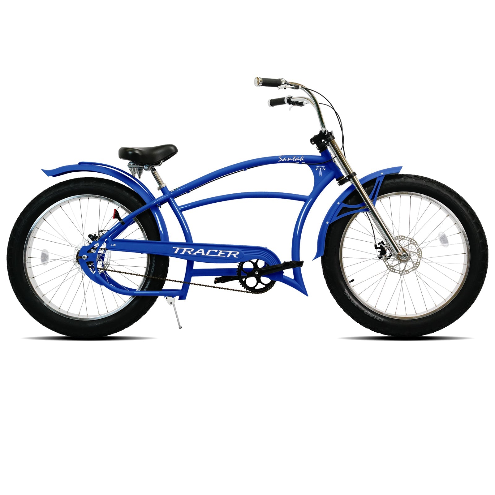 Santak GT 26-inch fat tire chopper cruiser bike