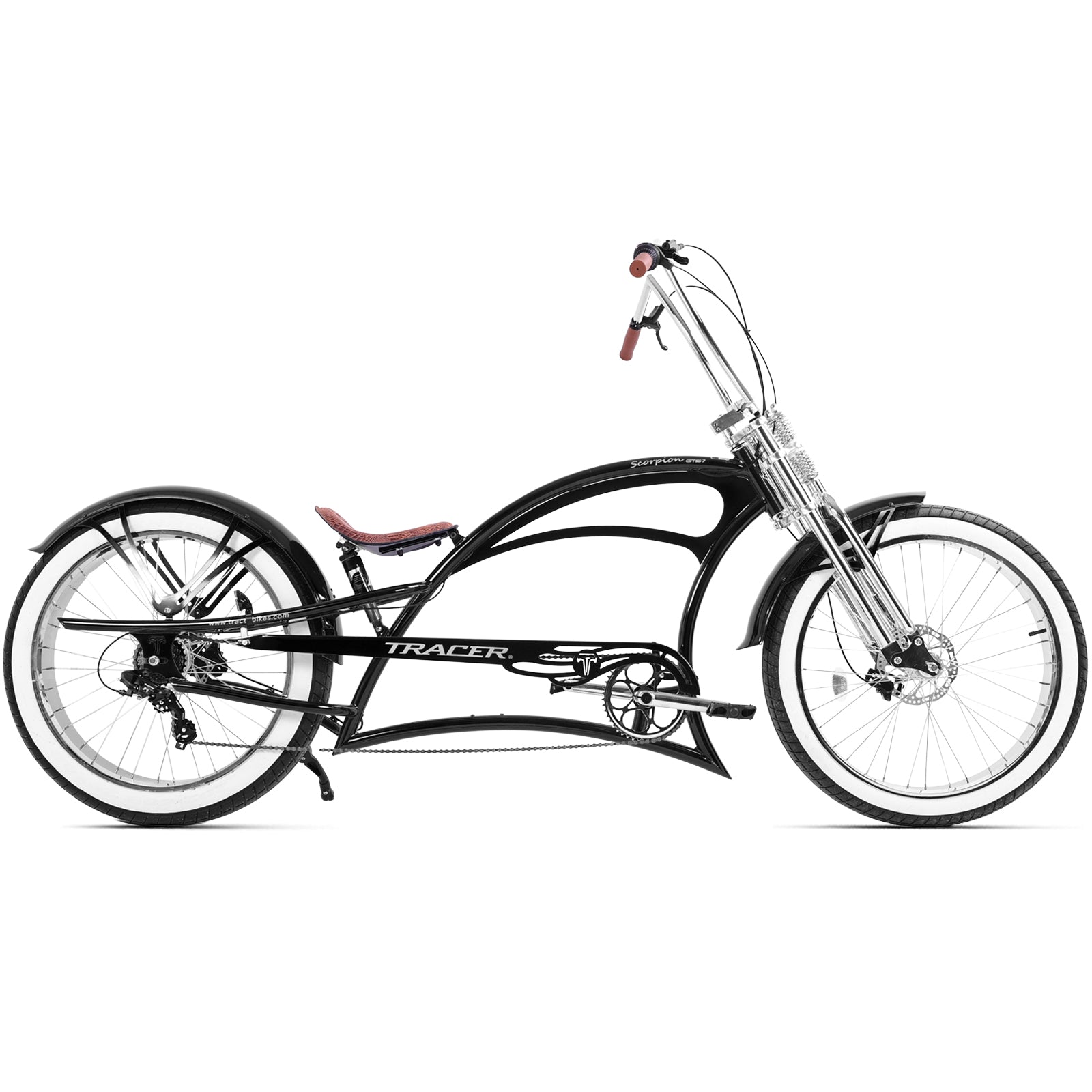 Scorpion GTS 7Speed Stretch Chopper Cruiser Bike