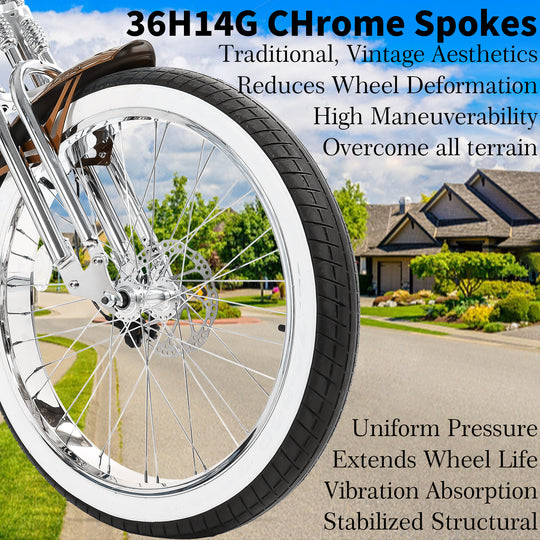 Scorpion GTS 7Speed Stretch Chopper Cruiser Bike