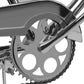 Close up of Micargi Cougar GTS Beach Cruiser Bike Sturdy Chrome Crankset