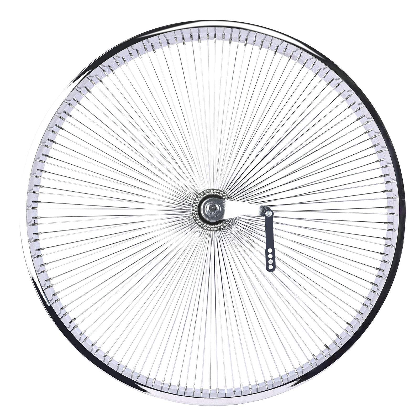 Micargi 29"*3" Chrome Fat Rim Bike Wheelset with Coaster Brake 140 Spokes