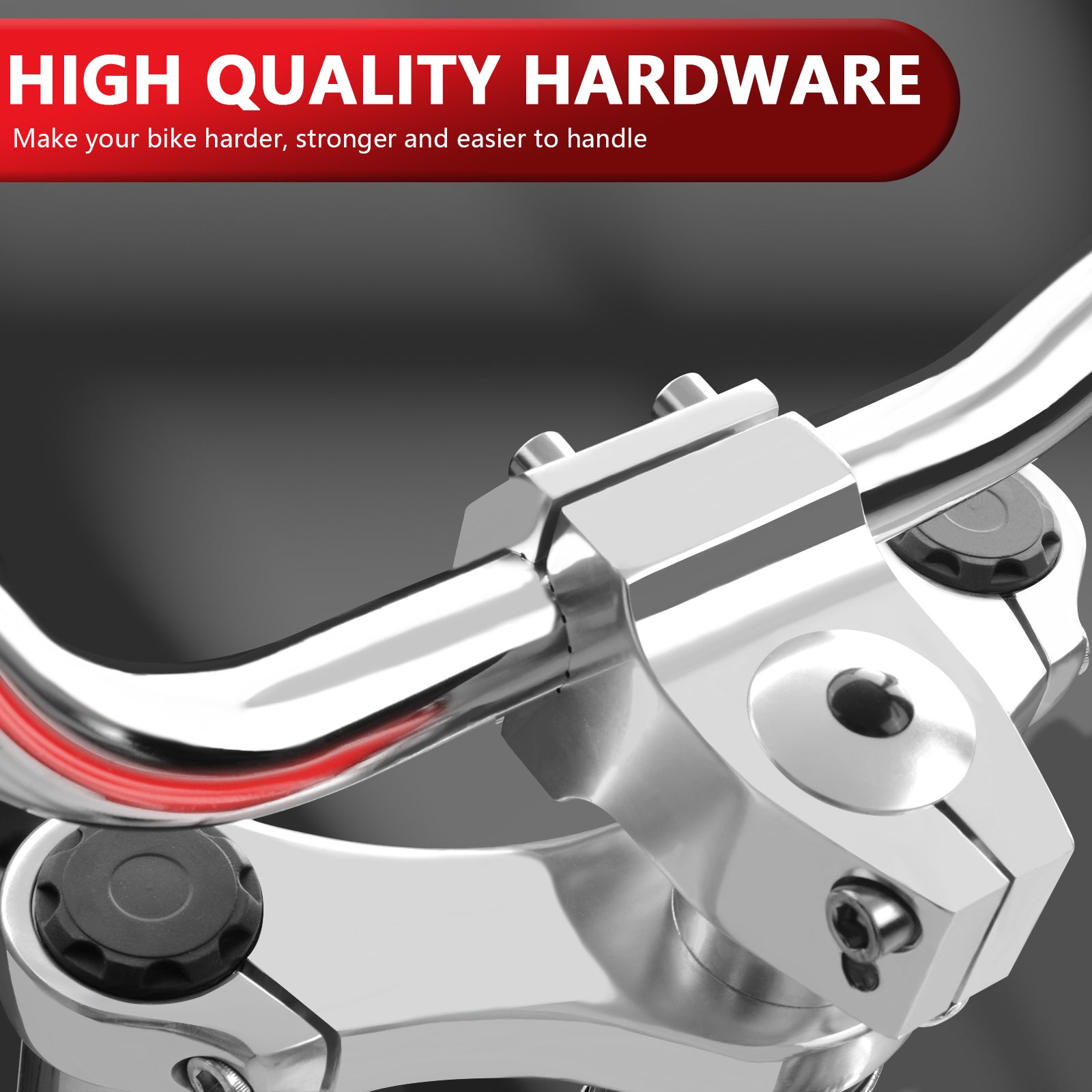 Close up of Micargi Bronco Pro 26” Stretch Cruier Bike Wide Handlebar