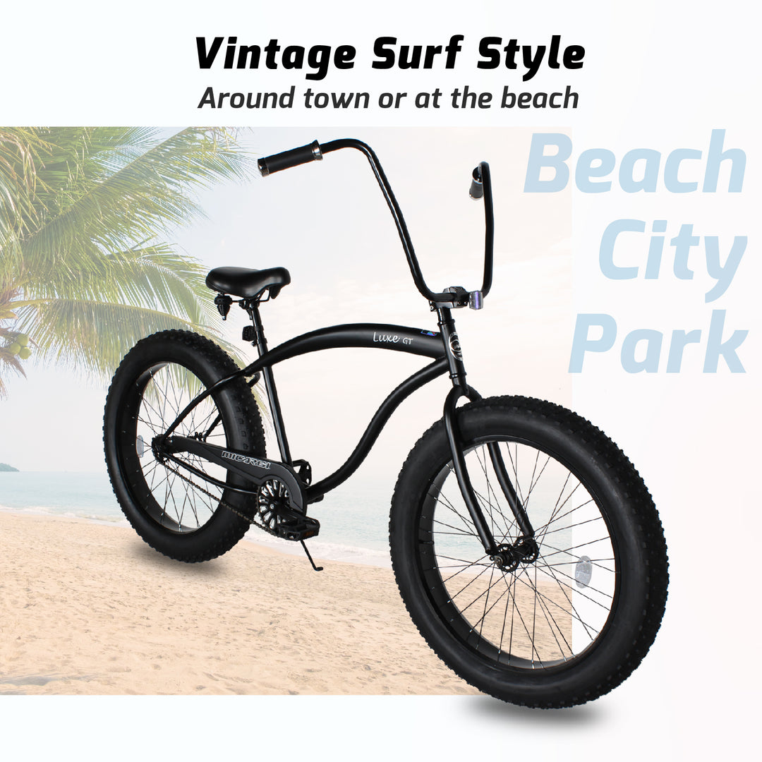 Micargi Luxe GT 26" Beach Cruiser Bikes