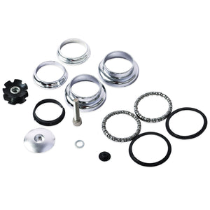 Micargi 1-1/8"Bike Threadless Headset Bearing for Stretch Beach Cruiser Bike Black /Chrome