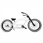 Micargi Bronco3.0 26" Cruiser Beach Bike low handlebar in white