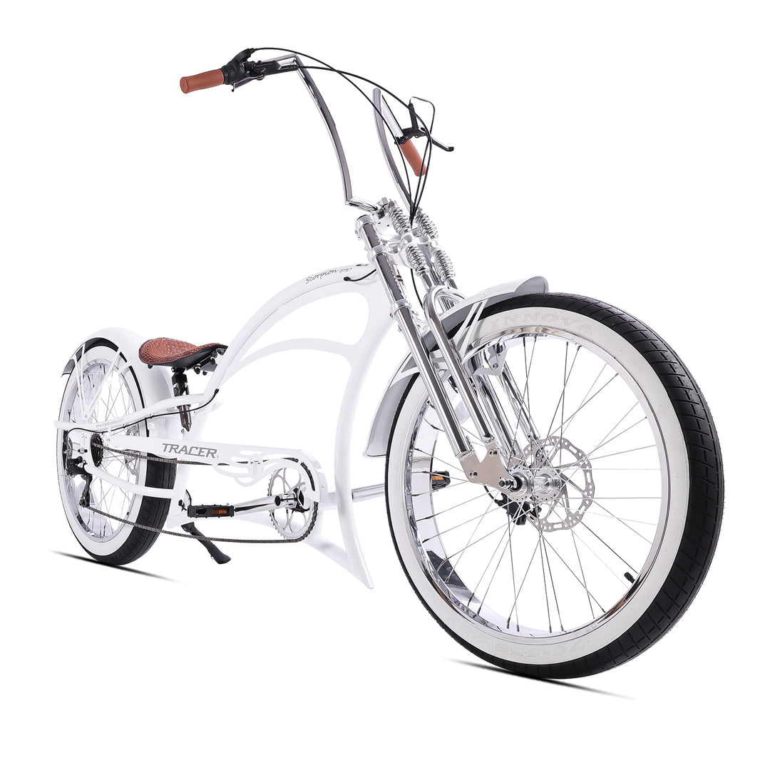 Scorpion GTS 7Speed Stretch Chopper Cruiser Bike