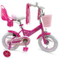 Micargi Chloe Kids' Bike 12inch Pink for 3-5 year-old coaster brake