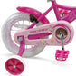 Micargi Chloe Kids' Bike with Training Wheels 12" in Pink