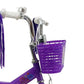Micargi Chloe Kids' Bike with Basket Training Wheels 12" in Purple