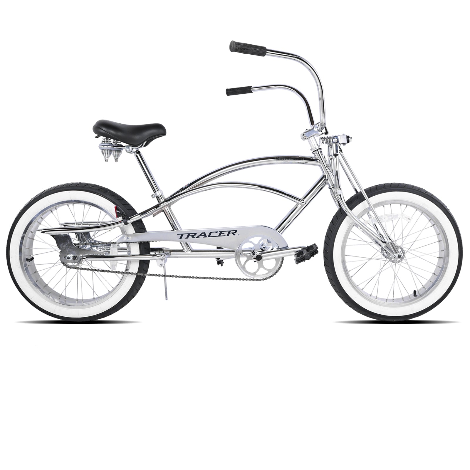 Master 2.0 GS 20-inch chrome lowrider stretch cruiser bike