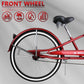 Micargi Puma GTS 26″ Stretch Cruiser Bicycle in red 