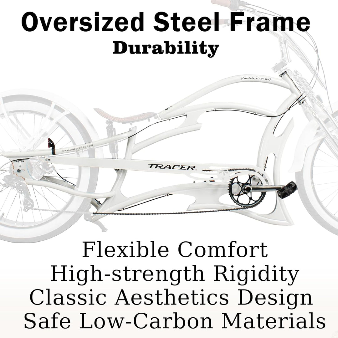 Raider Pro DS7 Stretch Cruiser Bike