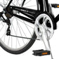 Close up of Micargi Roasca 700C Hybrid City Bikes 7 Speed with sturdy crankset