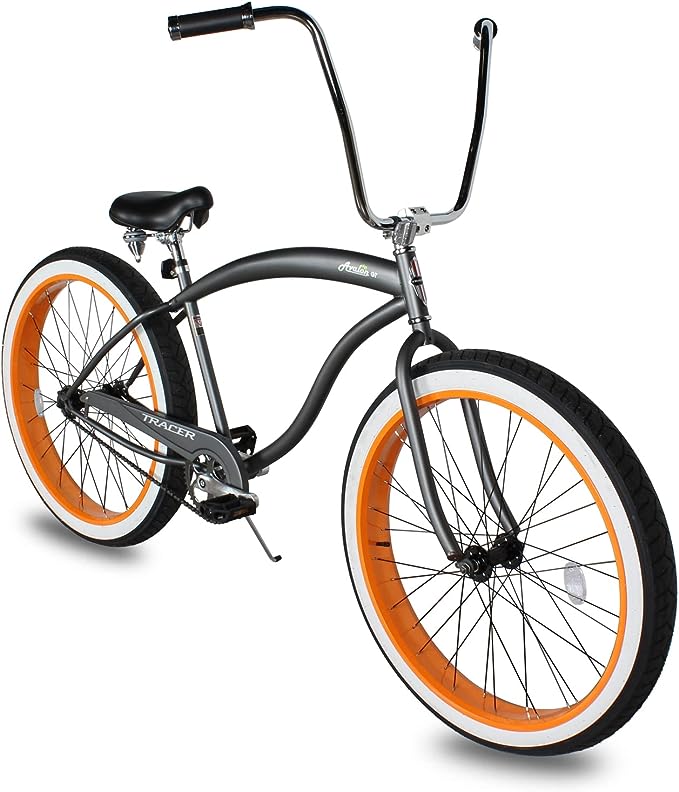 side view of Tracer Avalon GT7 29" Beach Cruiser Bikes high rise handlebar coaster brake