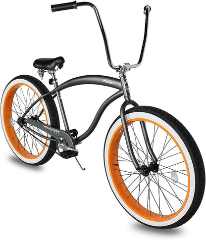 side view of Tracer Avalon GT7 29" Beach Cruiser Bikes high rise handlebar coaster brake