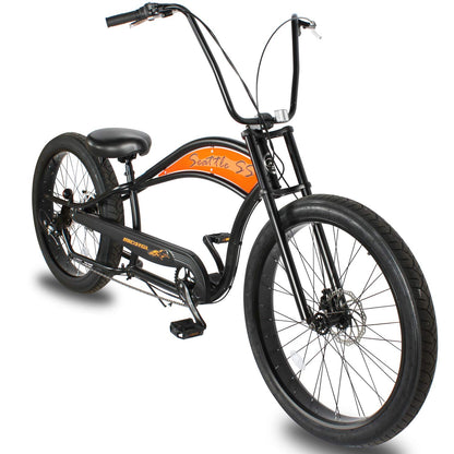Micargi Seattle 26" Beach Chopper Cruiser Bike