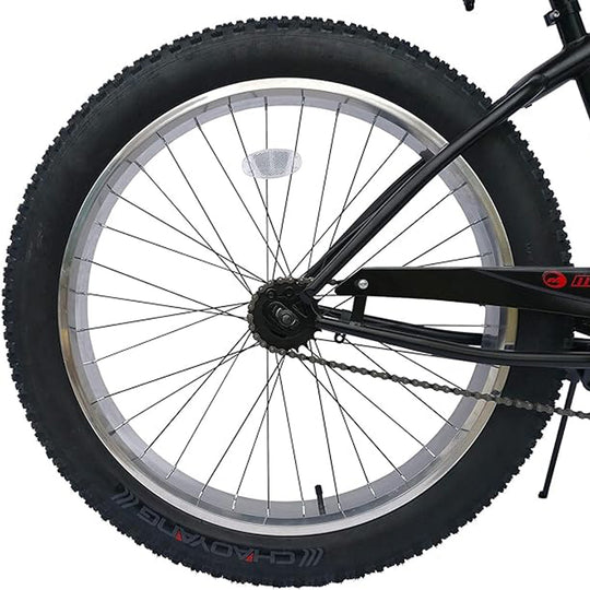 Micargi Slugo A Male 26" Beach Cruiser Bike with 1-Speed coaster Brake and FAT Tires