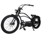 Side view of Tracer 1000W Legend Stretch Cruiser E-bike dual disc brake matte black