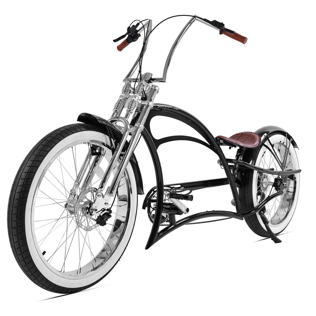 Scorpion GTS 7Speed Stretch Chopper Cruiser Bike