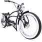Side view of Tracer Beyond Pro 800W Stretch Cruiser Electric Bicycle White Wall Tire in Black