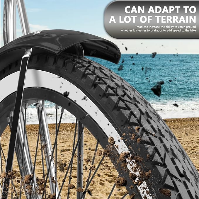 Micargi Puma GTS 26″ Stretch Cruiser Bicycle fat tire for a lot of terrain