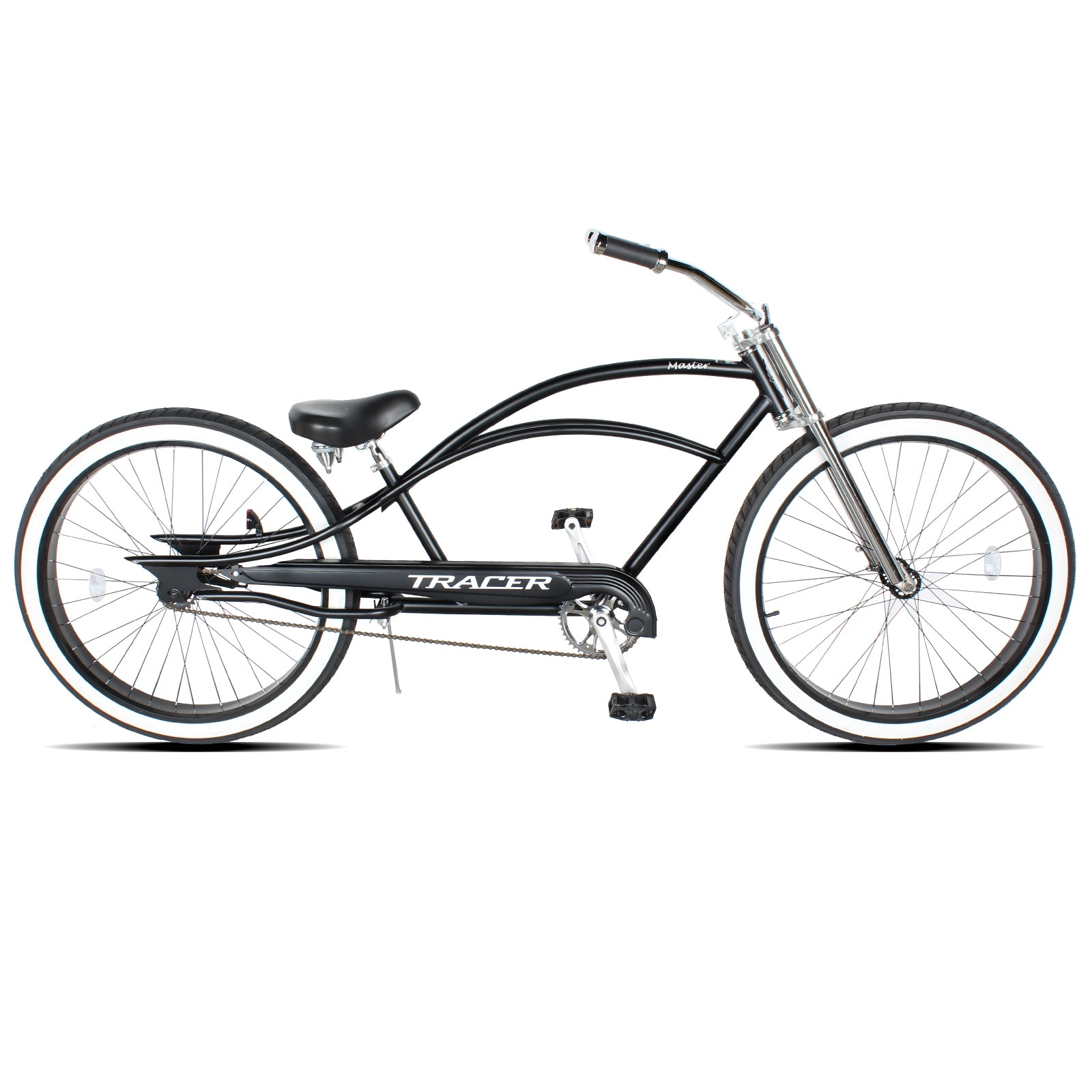 Master 29-inch fat tire stretch chopper cruiser bike