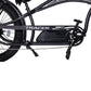 Close up of Micargi Cyclone 500W Electric Beach Cruiser bike long lasting battery sturdy crankset