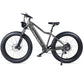 Tracer Tacoma Fat Tire Electric Mountain Bike in Gray 26 inch Disc Brakes Comfortable Saddle