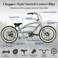 Master 3i 20-inch 3-speed stretch chopper cruiser bike