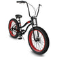Side View of Micargi Slugo SS Beach Cruiser Bike Fat Tire with 7-Speed Disc Brake Black